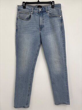 Quince Mens Warren Stretch Slim Straight Leg Jean Artic Blue 34X32